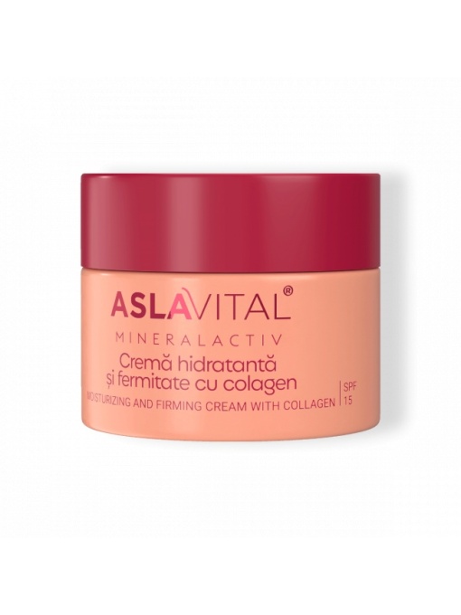 Promotii | Crema hidratanta si fermitate cu colagen spf 15 pentru ten sensibil cu argila aslavital mineralactiv, 50 ml | 1001cosmetice.ro