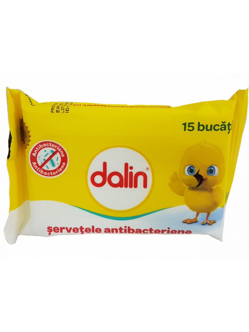 Ingrijire copii, dalin | Dalin servetele antibacteriene de buzunar | 1001cosmetice.ro