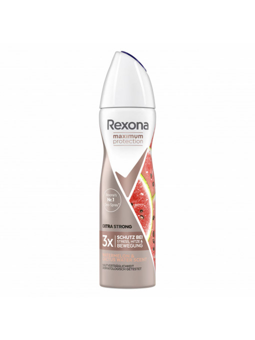 Spray &amp; stick dama, rexona | Deodorant maximum protection extra strong watermelon & cactus water, rexona, 150 ml | 1001cosmetice.ro