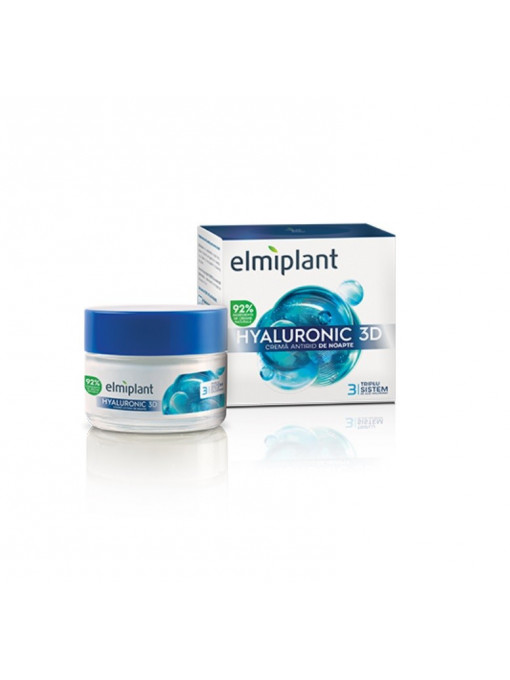 Creme fata, elmiplant | Elmiplant hyaluronic 3d crema antirid de noapte | 1001cosmetice.ro