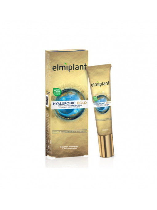 Creme de ochi, elmiplant | Elmiplant hyaluronic gold crema pentru ochi | 1001cosmetice.ro