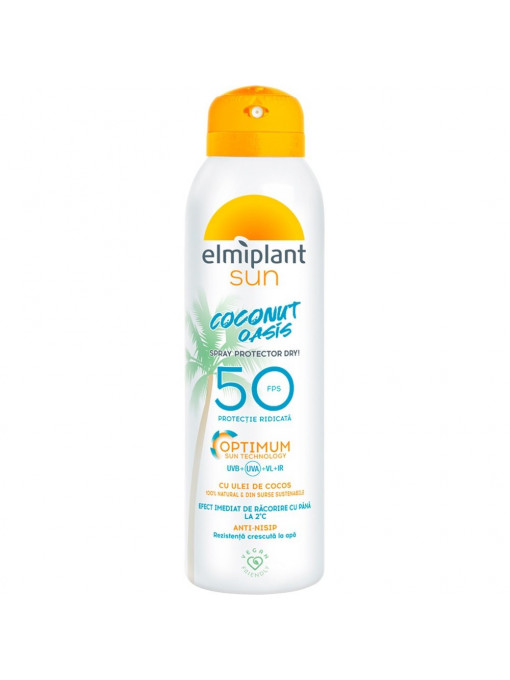 Elmiplant sun coconut oasis spray protector dry spf 50 1 - 1001cosmetice.ro