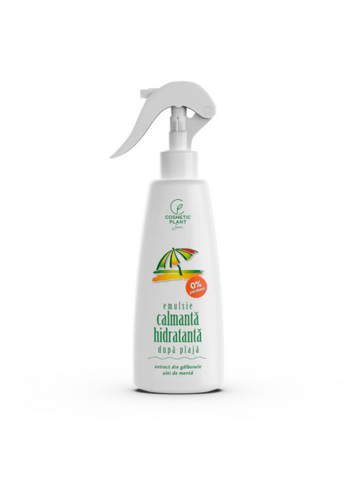 Emulsie calmanta-hidratanta dupa plaja cu ulei de menta si extract de galbenele Cosmetic Plant, 200 ml