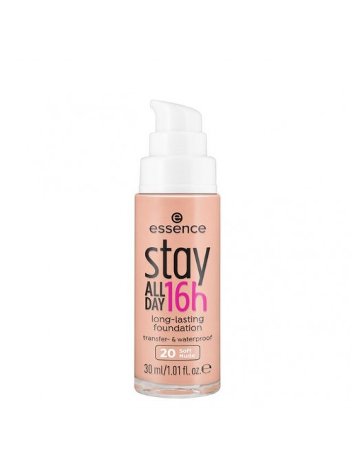 Essence stay all day 16h fond de ten soft nude 20 1 - 1001cosmetice.ro