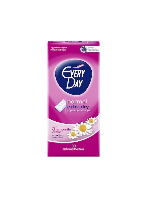 Igiena intima | Everyday absorbante normal extra dry cu extract de musetel 30 de bucati | 1001cosmetice.ro