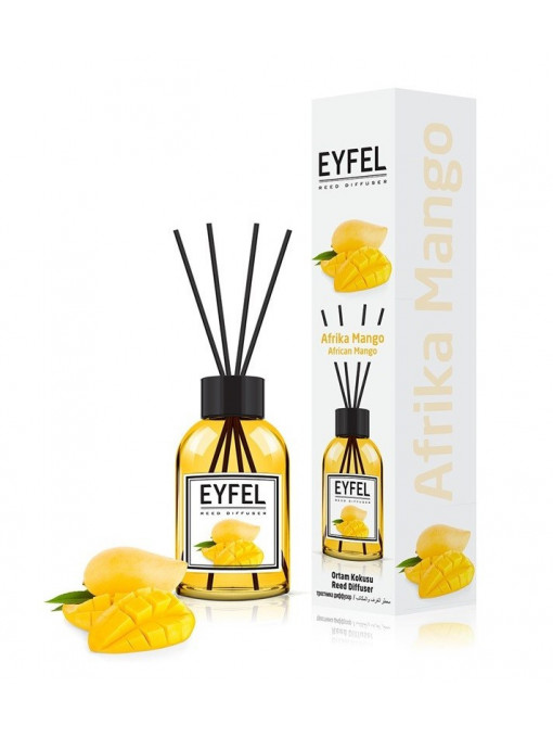 Eyfel reed diffuser odorizant betisoare pentru camera cu miros de mango african 1 - 1001cosmetice.ro
