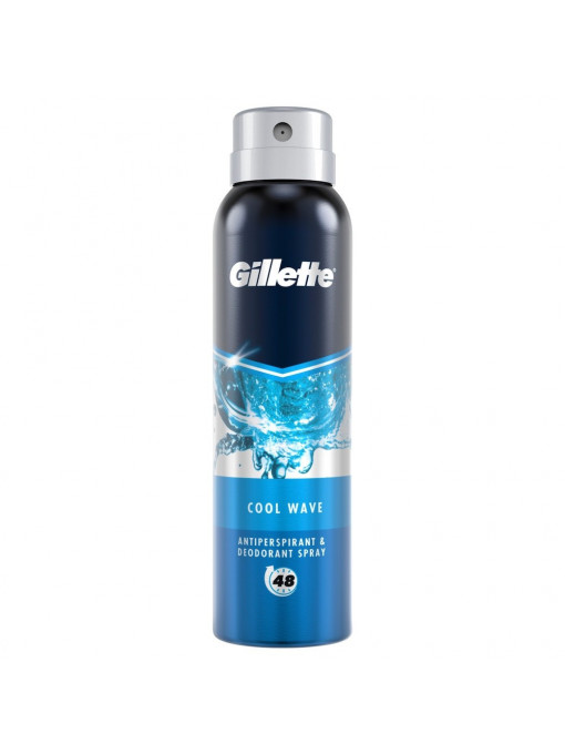 Spray &amp; stick barbati, gillette | Gillette cool wave antiperspirant spray | 1001cosmetice.ro