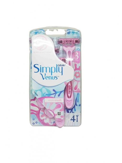 Depilare, gillette | Gillette simply venus simply smooth 4 aparate | 1001cosmetice.ro