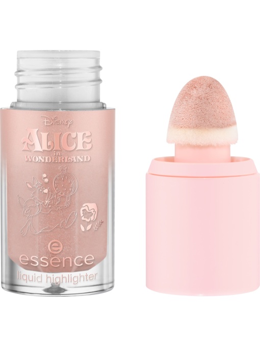Highlighter (iluminator), essence | Iluminator lichid, disney alice in wonderland, 02 glowin' down the rabbit hole, essence, 4 ml | 1001cosmetice.ro