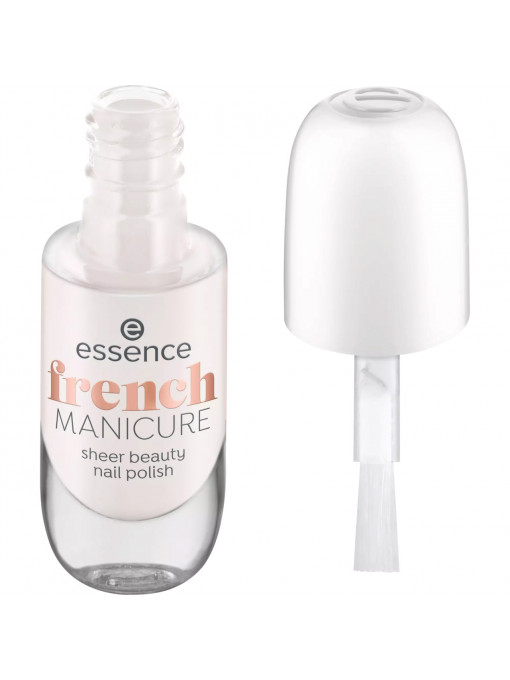 Lac de unghii, French Manicure Sheer Beauty, Rose on ice 02, Essence