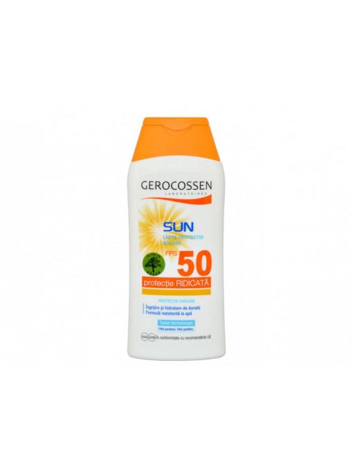 Produse plaja, gerocossen | Lapte cu protectie solara spf 50 gerocossen sun, 200 ml | 1001cosmetice.ro