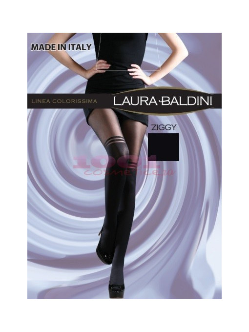 Laura baldini colectia colorissima ziggy 80 den culoare negru 1 - 1001cosmetice.ro