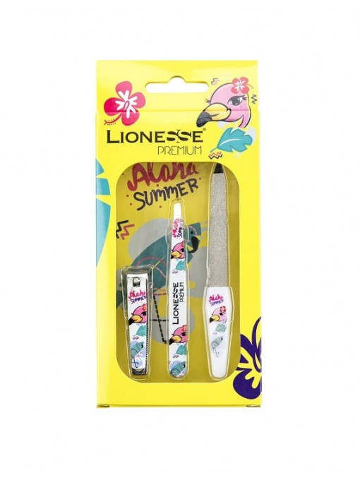 Lionesse premium accesories vacanta set 3 piese manichiura 122 1 - 1001cosmetice.ro