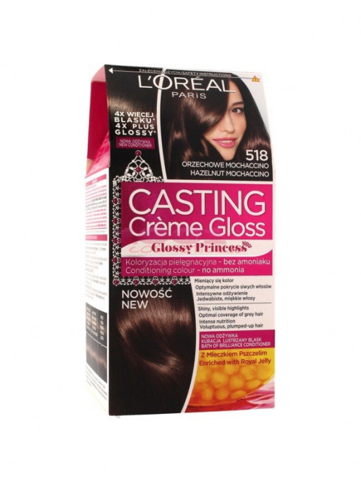 Loreal casting creme gloss glossy princess 518 imperial hazelnut 1 - 1001cosmetice.ro