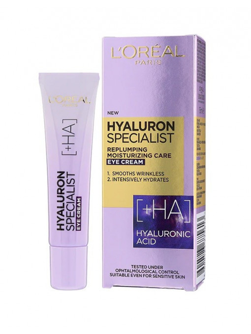 Ten, loreal | Loreal hyaluron specialist ha crema hidratanta pentru ochi | 1001cosmetice.ro