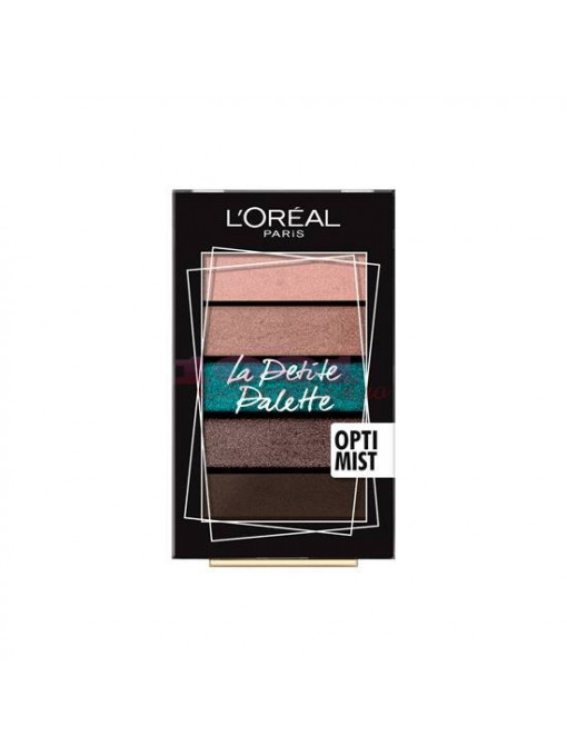 Make-up, loreal | Loreal la petite palette paleta farduri pleoape 5 culori optimist | 1001cosmetice.ro