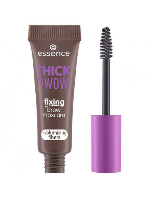 Make-up, essence | Mascara pentru fixarea sprâncenelor thick & wow! ash brown 02 essence | 1001cosmetice.ro