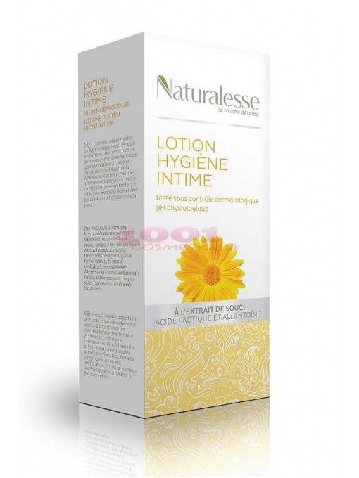 Naturalesse lotiune intima cu extract de acid lactic si extract de galbenele 1 - 1001cosmetice.ro