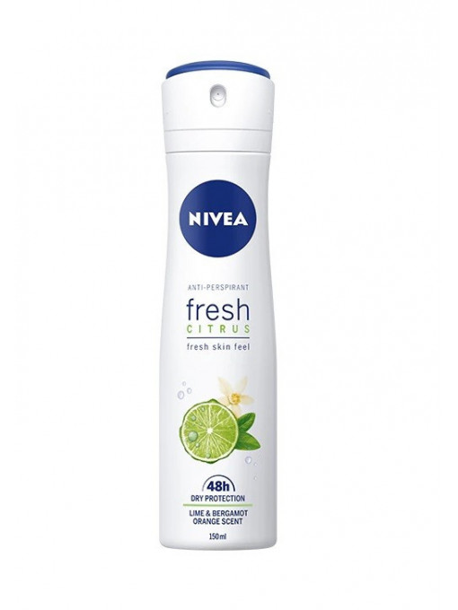 Nivea fresh citrus 48h anti-perspirant deodorant spray 1 - 1001cosmetice.ro