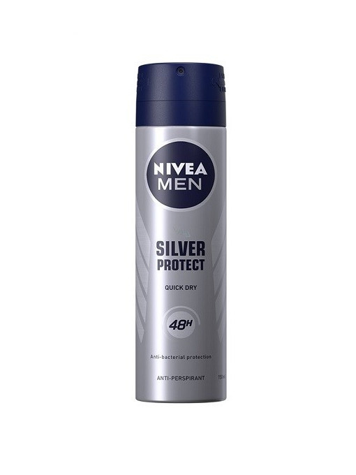 Spray &amp; stick barbati, nivea | Nivea silver protect 48h antiperspirant deodorant spray | 1001cosmetice.ro
