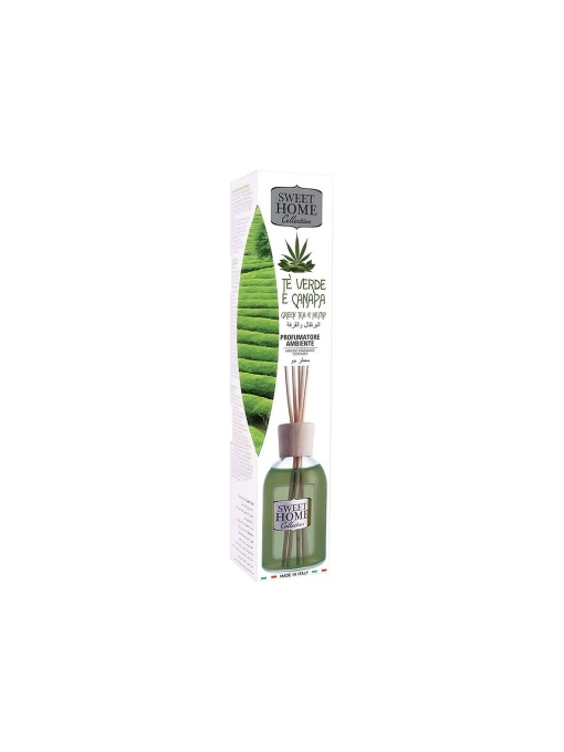 Odorizante camera | Odorizant betisoare pentru camera miros de ceai verde, sweet home, 100 ml | 1001cosmetice.ro