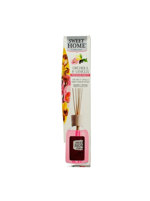 Odorizante camera, sweet home | Odorizant betisoare pentru camera miros de orhidee si vanilie sweet home 100 ml | 1001cosmetice.ro