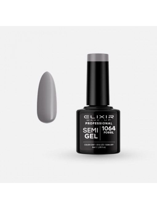 Unghii, elixir | Oja semipermanenta semi gel elixir makeup professional 1064, 8 ml | 1001cosmetice.ro