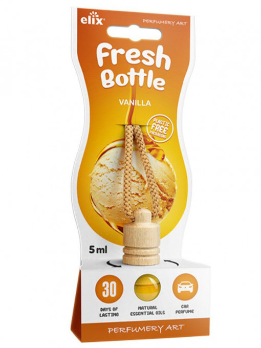 Curatenie, elix | Parfum auto fresh bottle vanilla elix 5 ml | 1001cosmetice.ro