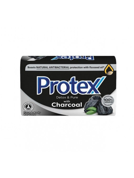 Protex detox & pure charcoal sapun antibacterian solid 1 - 1001cosmetice.ro