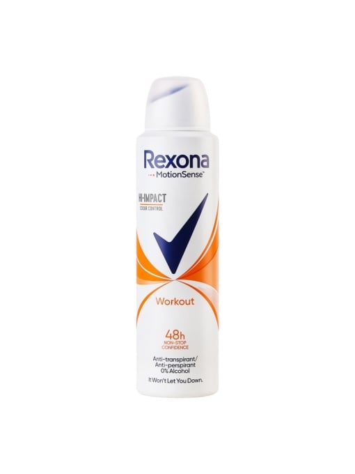 REXONA MOTIONSENSE WORKOUT HI-IMPACT ANTIPERSPIRANT SPRAY WOMEN