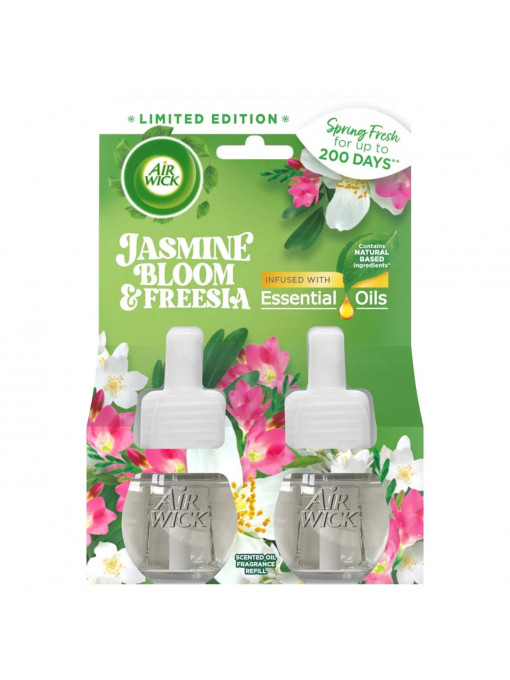 Curatenie, air wick | Rezerva odorizant electric de camera duo, jasmine bloom & freesia air wick, set 2x19 ml | 1001cosmetice.ro