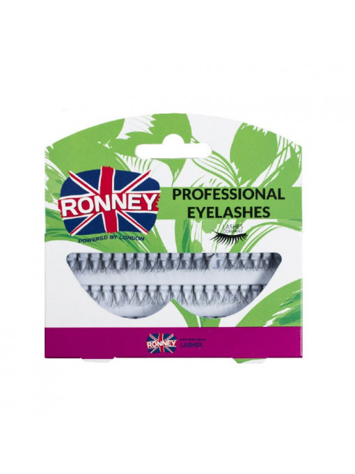 Gene false, ronney | Ronney professional eyelashes gene false fir cu fir double flare long | 1001cosmetice.ro