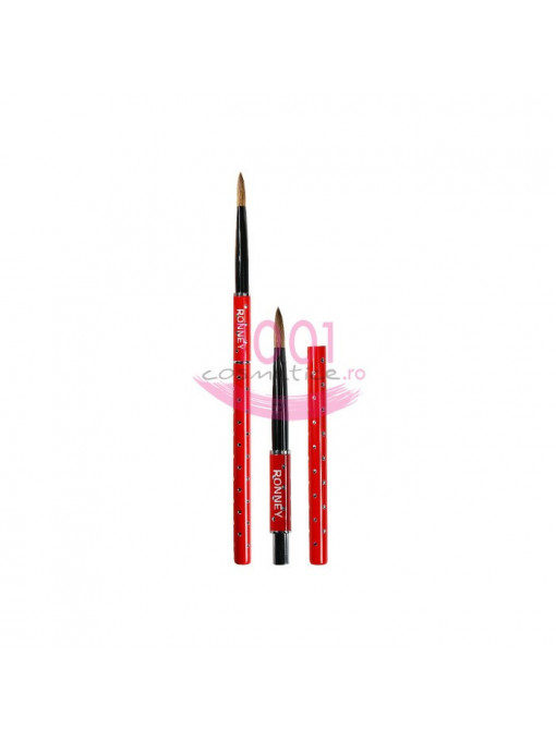 Accesorii unghii, ronney | Ronney professional pensula pentru unghii cu capac rn 00441 | 1001cosmetice.ro
