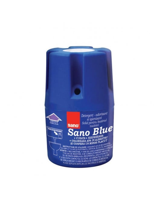 Intretinere si curatenie, sano | Sano blue odorizant si igienizant pentru bazinul toaletei | 1001cosmetice.ro