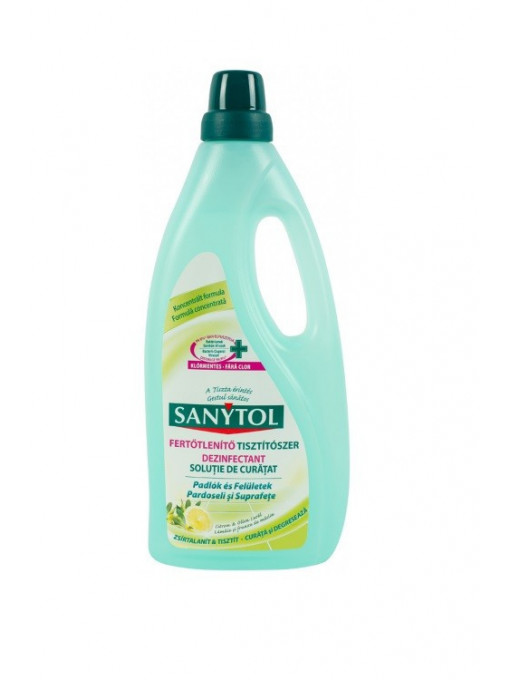 Curatenie, sanytol | Sanytol dezinfectant solutie de curatat fara clor cu lamaie pentru pardoseli si suprafete | 1001cosmetice.ro