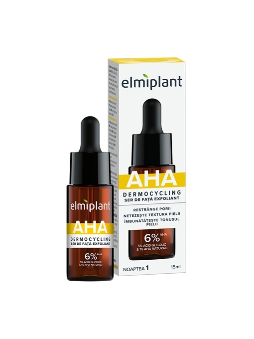 Ten | Ser de fata dermocycling exfoliant cu 6% aha elmiplant, 15ml | 1001cosmetice.ro