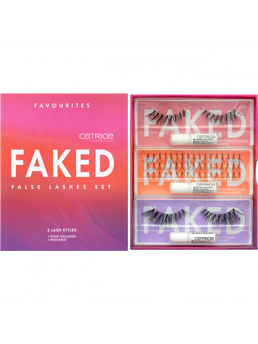 Catrice | Set gene false faked false lashes 01 catrice | 1001cosmetice.ro