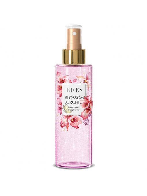Spray corp, bi es | Spray de corp cu sclipici blossom orchid bi-es, 200 ml | 1001cosmetice.ro