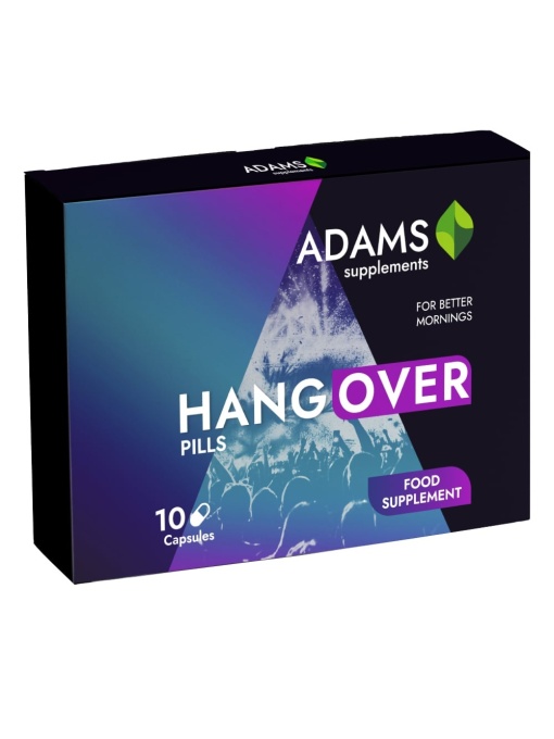 Promotii | Suplimente alimentare hangover plus, adams, 10 capsule | 1001cosmetice.ro