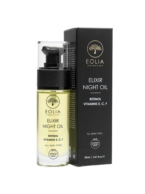 Promotii | Ulei de fata, elixir de noapte antirid si antiimbatranire, eolia, 30 ml | 1001cosmetice.ro