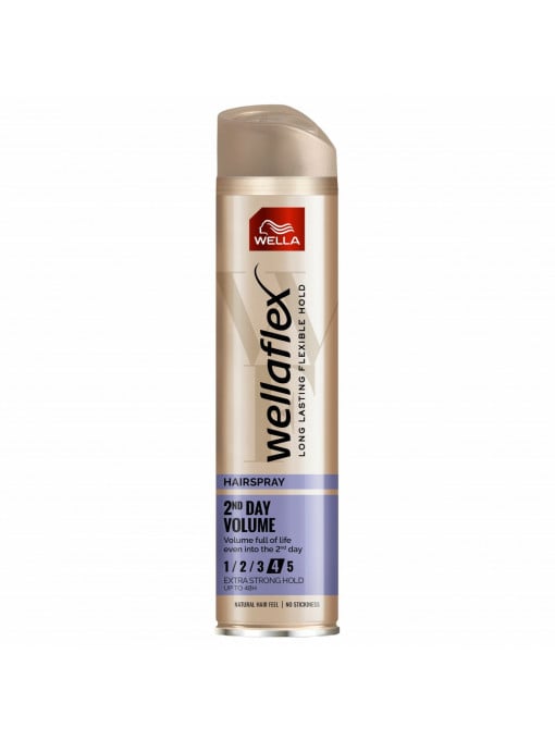 Par, wella | Wellaflex 2and day volume fixativ spray pentru par 4, 250 ml | 1001cosmetice.ro