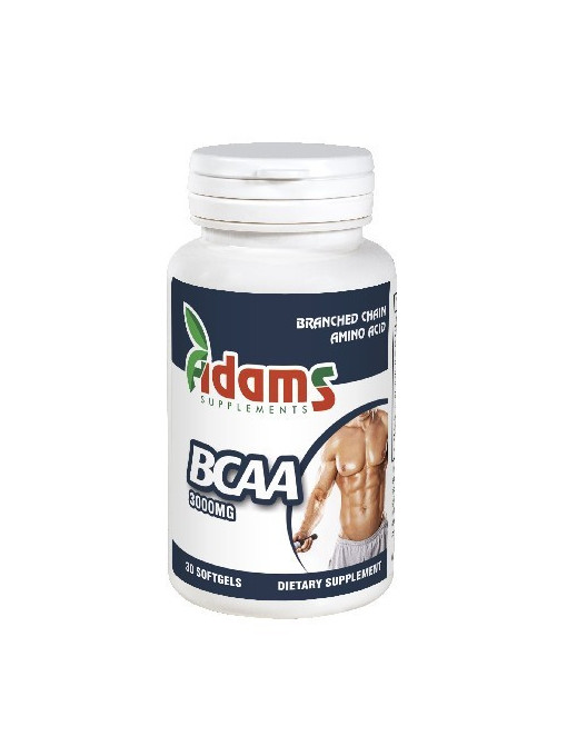 Suplimente &amp; produse bio, adams | Adams bcaa 30 capsule | 1001cosmetice.ro