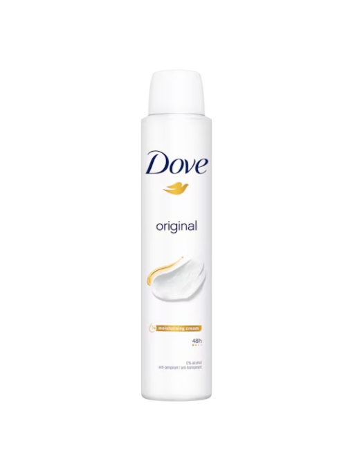 Dove | Antiperspirant deodorant spray 0% alcool original dove, 200 ml | 1001cosmetice.ro