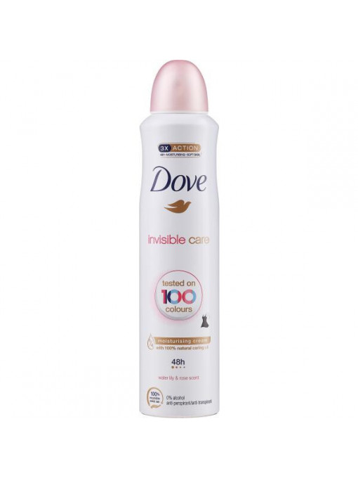 Parfumuri dama, model: spray | Antiperspirant deodorant spray invisible care water lilly & rose scent, dove | 1001cosmetice.ro