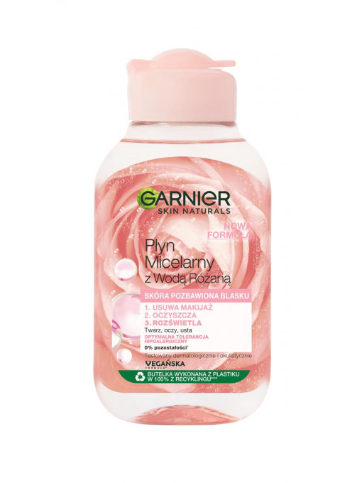 Garnier | Apa micelara pentru ten, ochi si buze, ten sensibil rose garnier, 100 ml | 1001cosmetice.ro