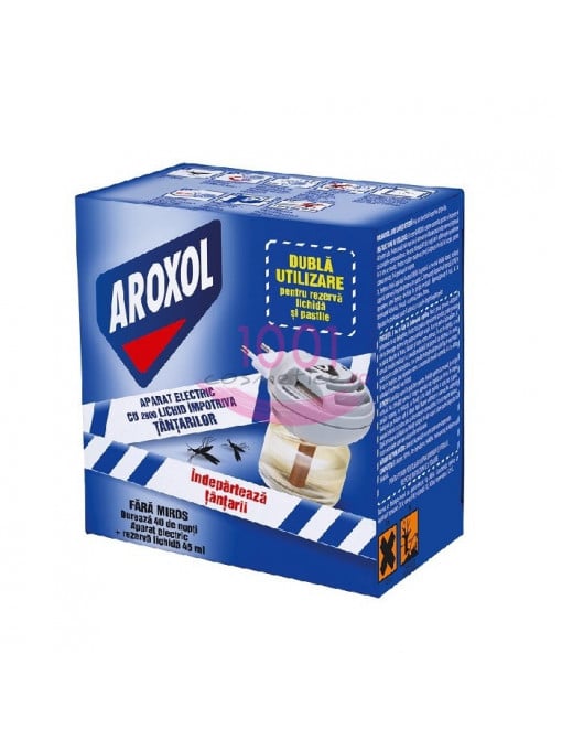 Aroxol aparat electric cu lichid / pastile impotriva tantarilor 1 - 1001cosmetice.ro