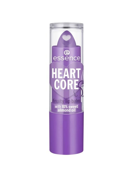 Ruj | Balsam de buze, heart core fruity lip balm, amazing acai 06, essence, 3g | 1001cosmetice.ro