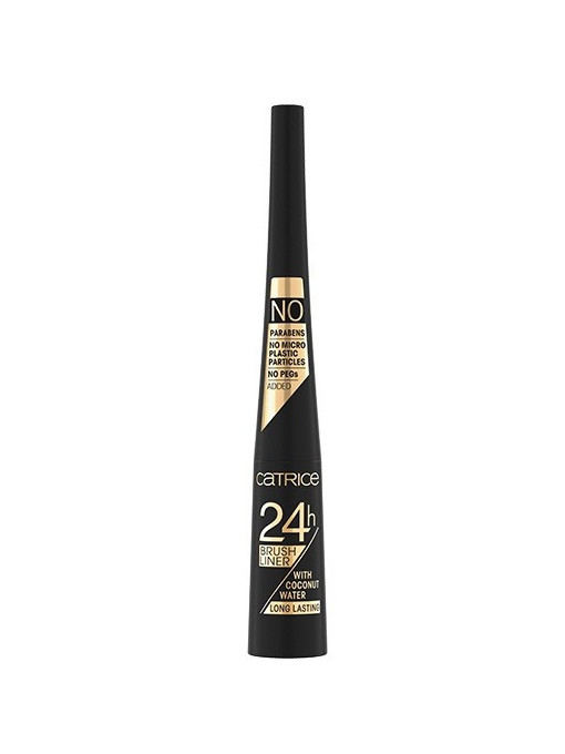 Eyeliner/tus de ochi | Catrice 24h brush liner with coconut water tus de ochi ultra black | 1001cosmetice.ro