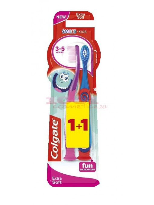 Colgate periute de dinti pentru copii set 1+1 extra soft 1 - 1001cosmetice.ro
