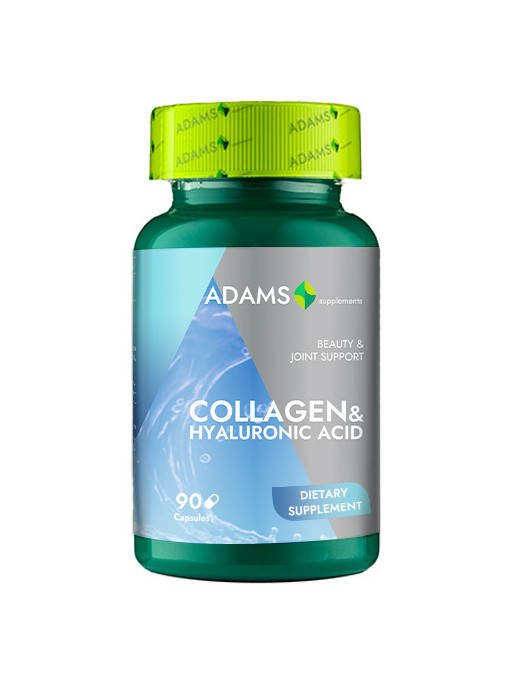 Collagen & Hyaluronic Acid, supliment alimentar, Adams